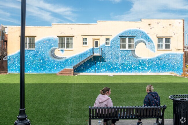 Sit and admire one of the many beautiful murals near Northwest Auburn.