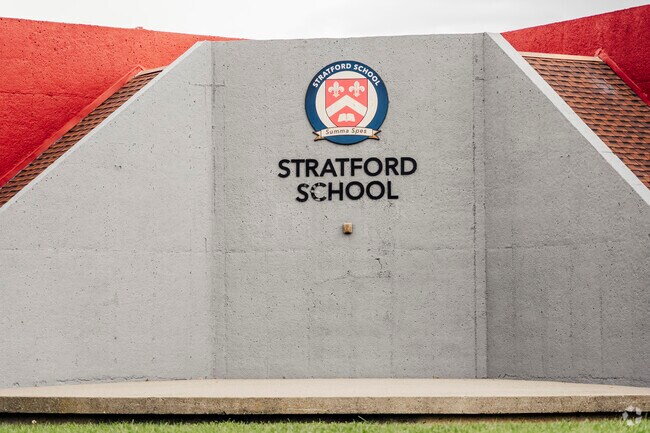 The signage of Stratford School in San Jose, California.