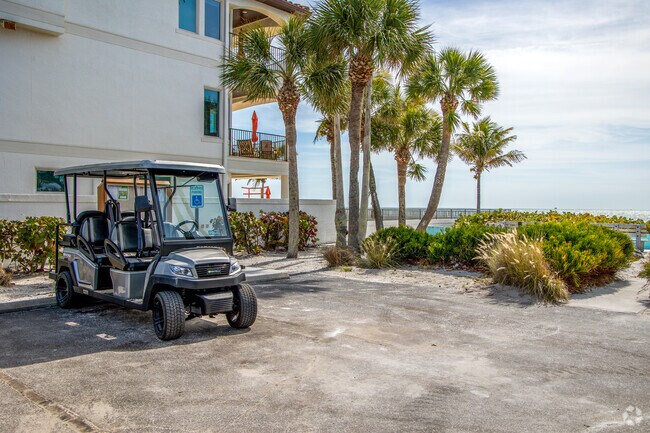 A lot of residents in Redington Beach get around town in their gulf carts.