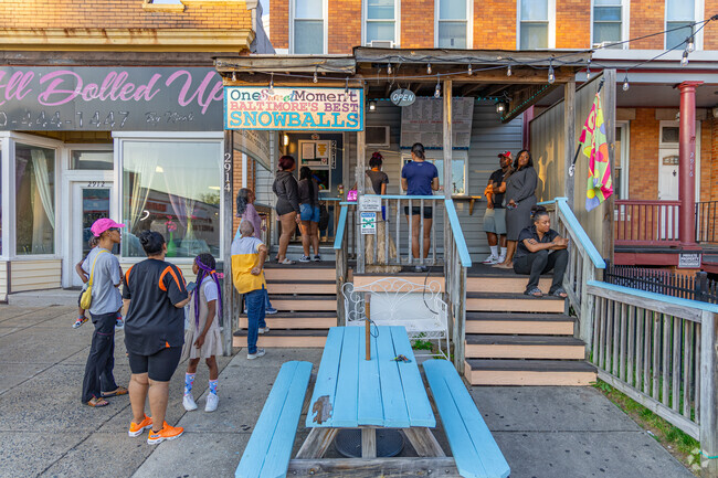 To beat the heat on a hot day locals go to One Sweet Moment- Baltimore's Best Snowballs.