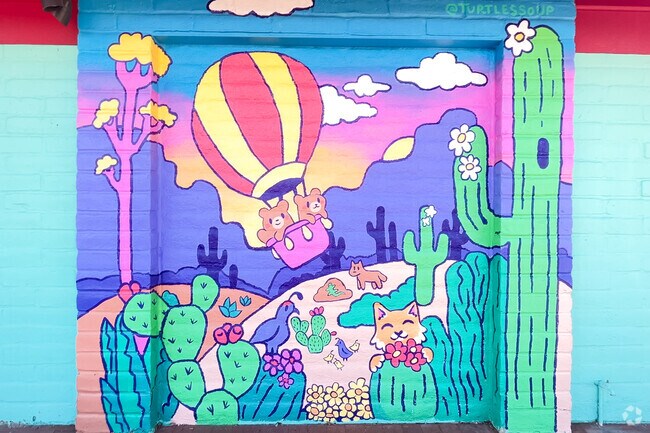 Colorful murals can be found in Pinecrest showing off the fun culture of the city.
