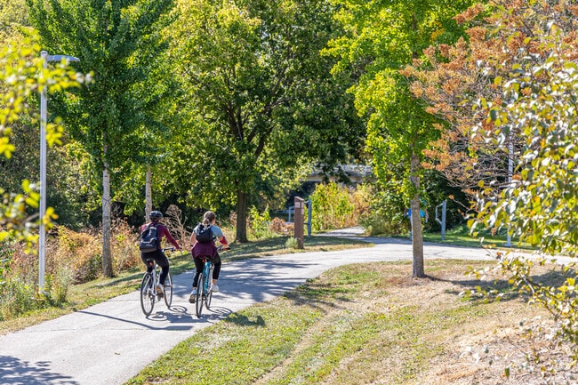 You can find many residents walking and riding bikes in John Marshall.