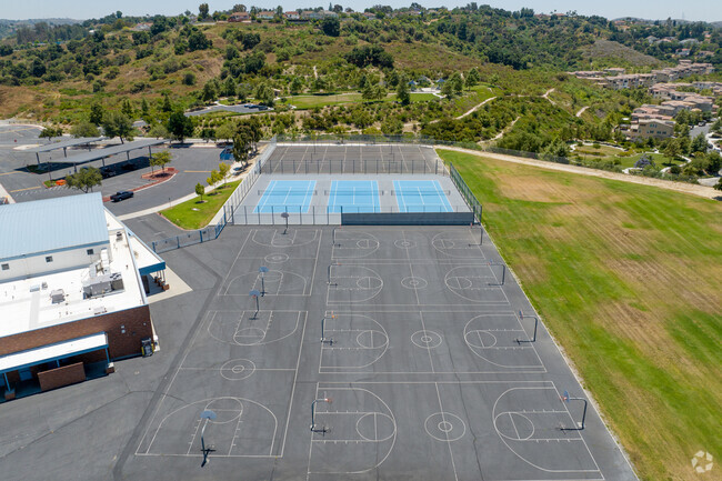 Play yard at the South Pointe Middle School in Walnut, Ca.