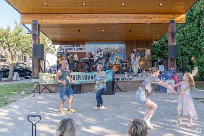 Canyon Creek residents head to Music in the Park at Legion Memorial Park in the summer months.