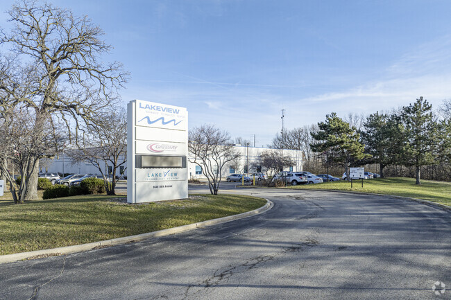 The entrance to Lakeview Technology Academy welcomes all willing to learn.