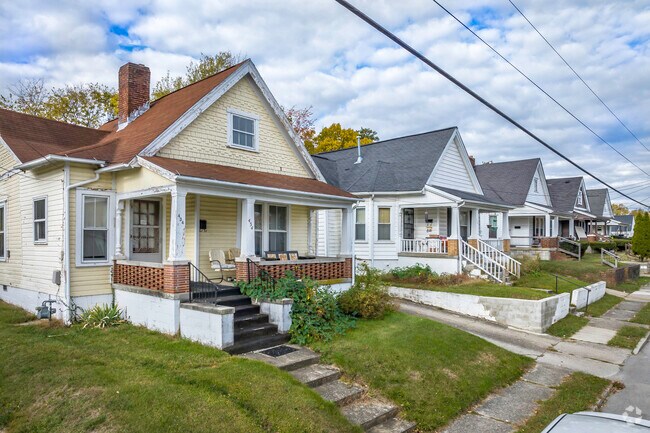 Streets in William Wells Brown are lined with Craftsman style homes.