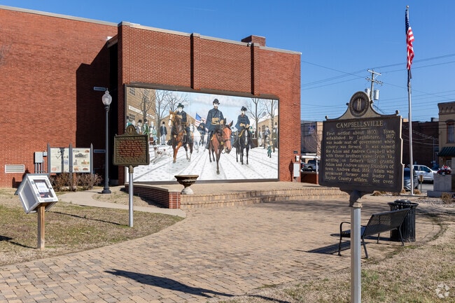Campbellsville is a city in central Kentucky founded in 1817 by Andrew Campbell.