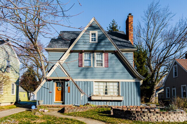 An artistic A-frame house in Indian Village.