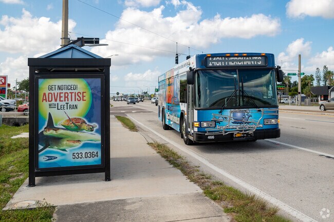 The public bus route runs right through Pine Manor on Route 41.