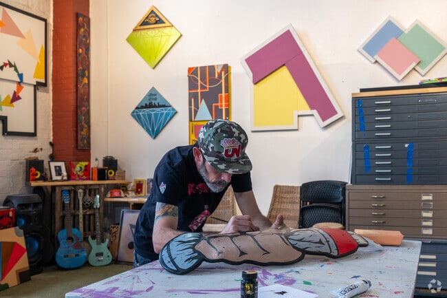 Artists welcome Springfield residents to their studies to watch them put the final touches on their latest pieces.