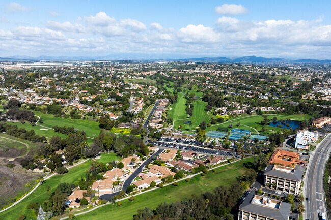 The homes in Mira Costa sit along the mountains and only 5 miles from the beach.