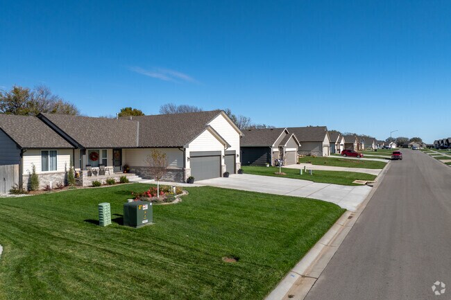Many homes in Maize are new-traditional homes.