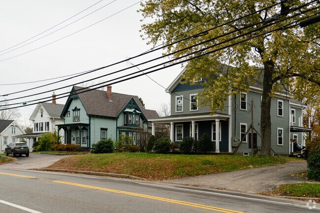 In Spencer, you can find various types of home next to one another.