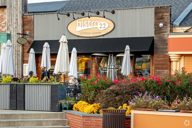 Bistro 22 offers upscale dining and a cozy atmosphere near Meshanticut.