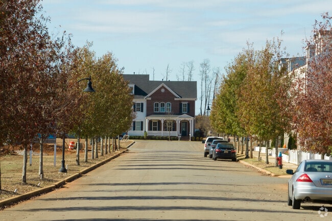 Residential streets in Greenbrier are wide and beautifully maintained.