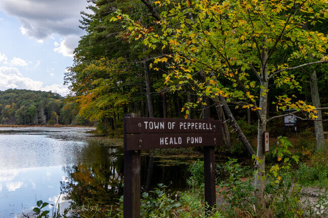 Heald Pond is a 32 acre recreation area where locals can kayak or hike on the many trails.