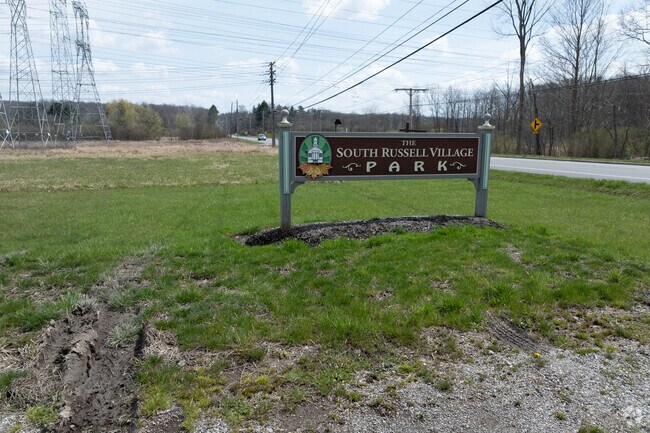 The South Russell Village Park has plenty of wide open space for residents to enjoy.
