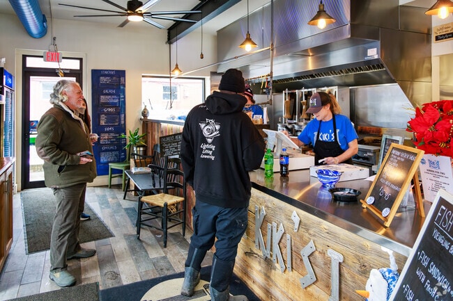 Patrons line up to get the best greek food Syracuse has to offer at Kiki's Authentic Greek Food.