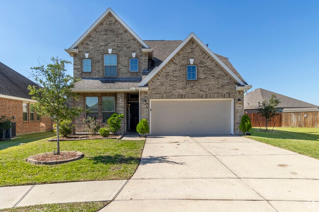 A two-story, two-car garage home embodies modern living in Barrett's evolving neighborhood.