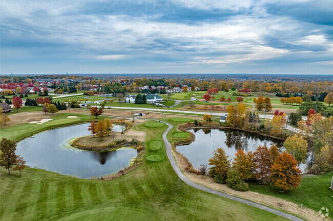 Washington Township’s Orchards Golf Club offers a scenic 525-acre layout with rolling hills, wetlands, and mature apple orchards.
