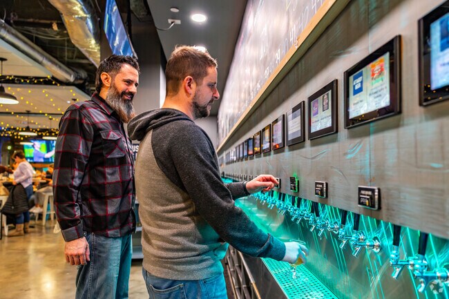 The beer wall is one of many reasons why Frederick Social is popular amongst Carrollton locals.