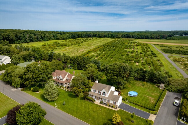Vast stretches of open fields adorn Calverton.