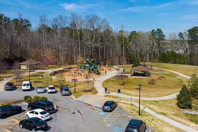 JB Owens Park is located in the Holly Springs neighborhood.