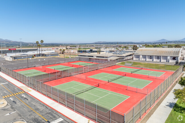 Students at Rio Mesa High School can join a tennis team or club.