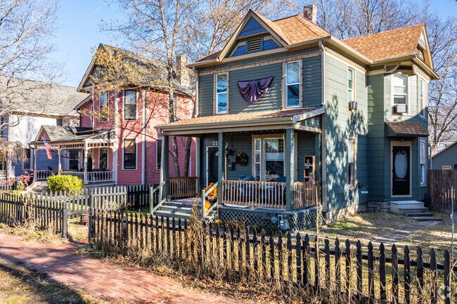 Victorian Homes are commonly found lining he streets of Topeka.