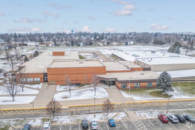 Deforest Area Middle School has a large campus.