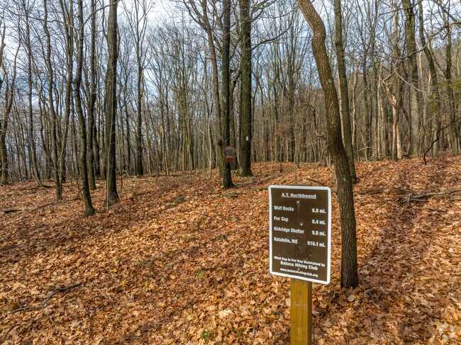 The Appalachian Trail trailhead is one of many rural places to explore in Plainfield Township.