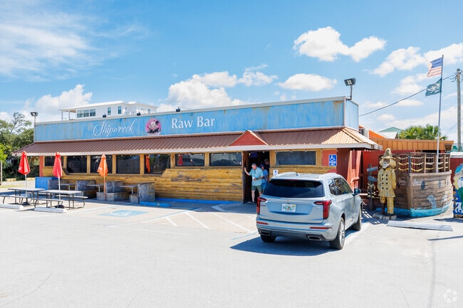 Shipwreck Raw Bar offers fresh, traditional seafood dishes for lunch and dinner in St. Joe Beach.