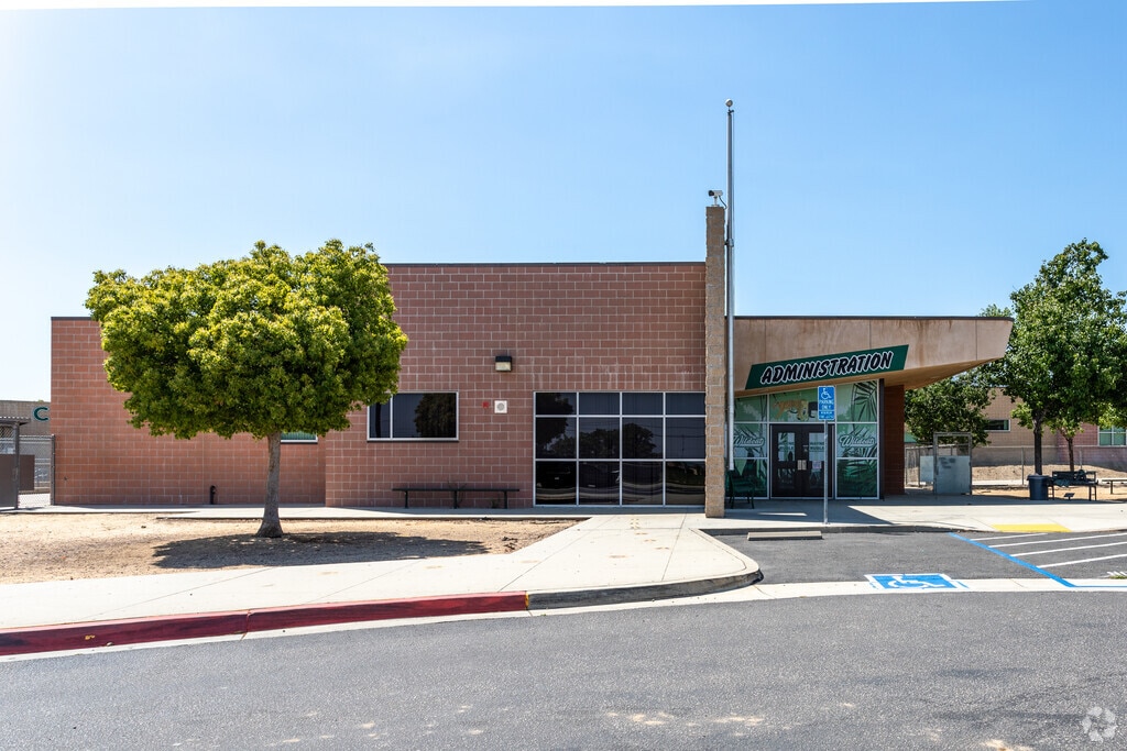 Step into Wayne Ruble Middle School through its inviting entrance.