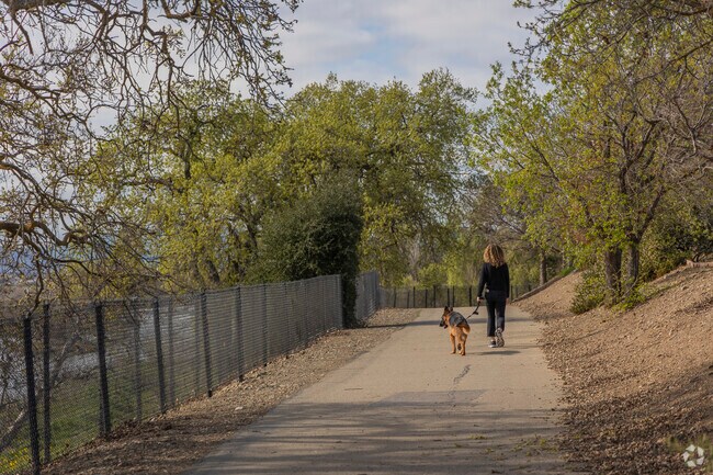 The Oaks is bordered by a beautiful trail that circles the Arroyo Valle reservoir.