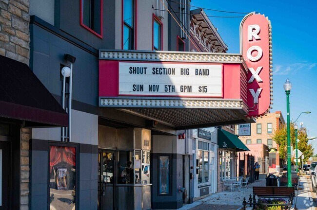 Take in a show at the ROXY, a historic landmark in Fairmount, Illinois.