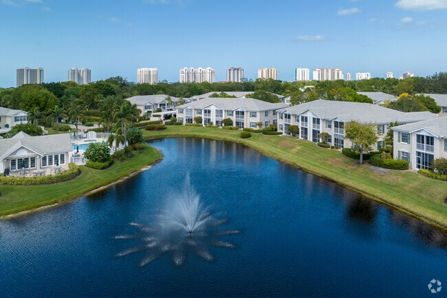 Pelican Bay has several communities with end waterfront apartment units.