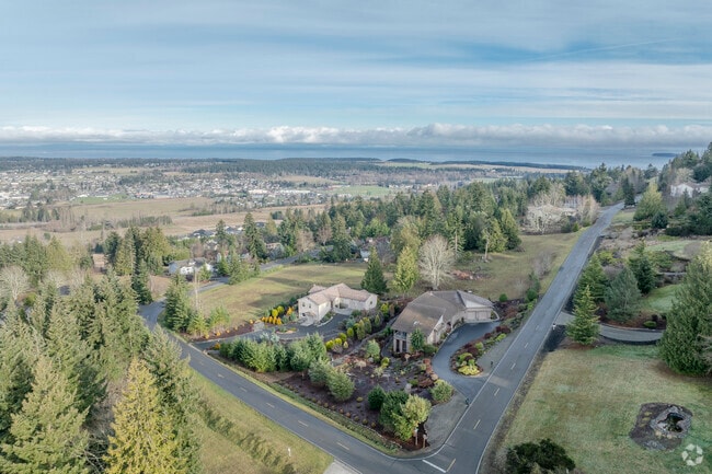 Homes with a view are common in Sequim WA.