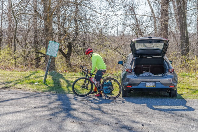 Bikers love the miles of paved trails offered by the D&L Trail.