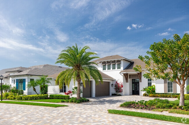 Homes in Mediterra include large custom homes with modern design touches.