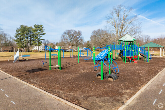 There's an open playground area at Alcott Elementary School in Concord.