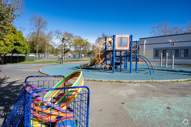 Your kids will love the playground at Mattie Washburn Elementary School.