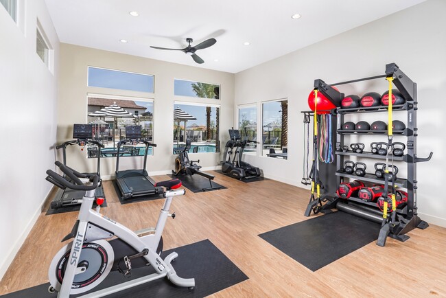 Stay active and balanced at Aster Ridge! Our state-of-the-art fitness studio offers a full range of equipment to meet your every need.