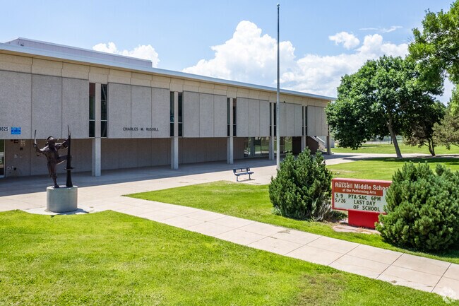 Russell Middle School is located near the heart of the Garden Ranch neighborhood.