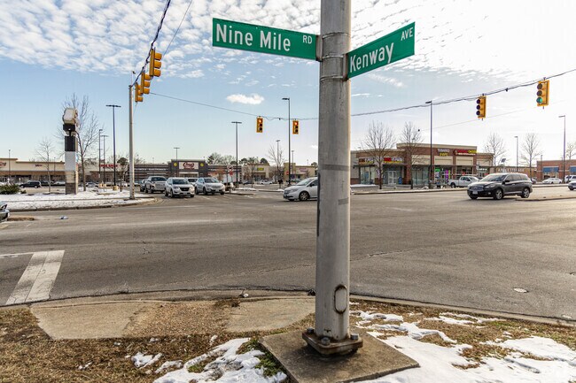 Nine Mile road connects Highland Springs to the rest of the city.