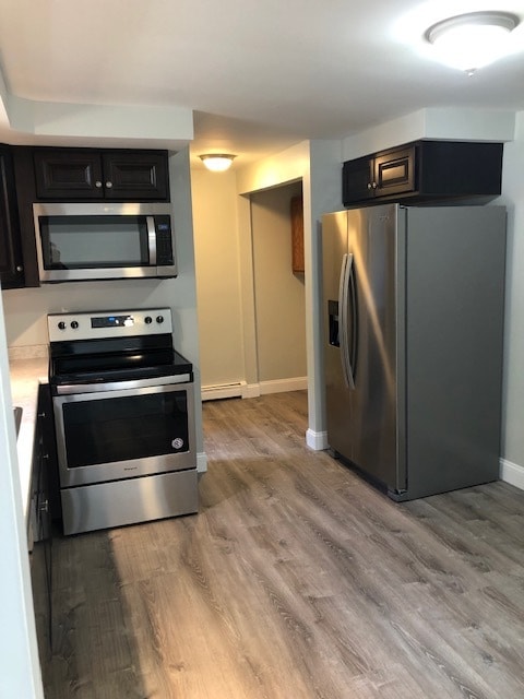 Kitchen with stainless appliances