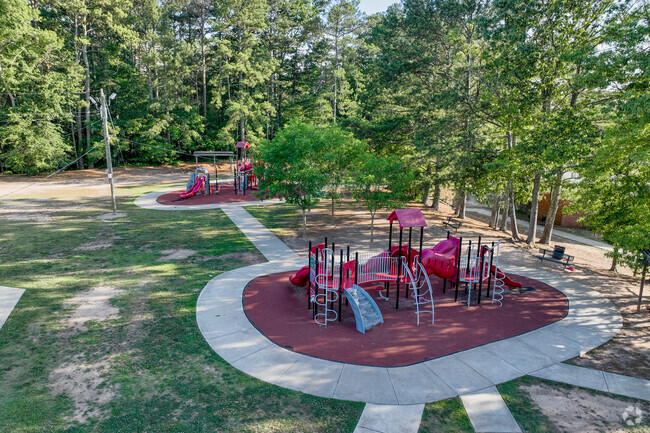 Multiple playgrounds on Norton Elementary's campus balance school and play for students.