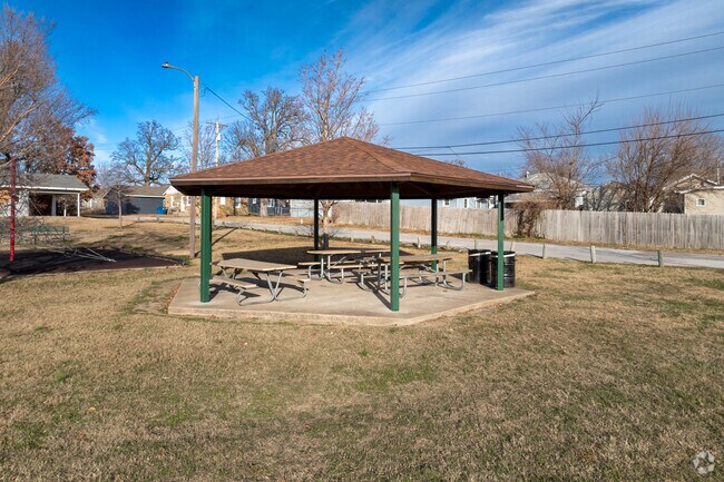 There is a small picnic area at Garvin Park.