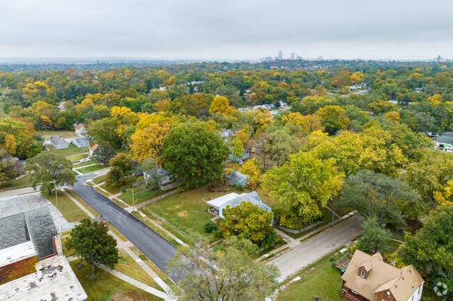 The Druid Hill neighborhood overlooks downtown Omaha.