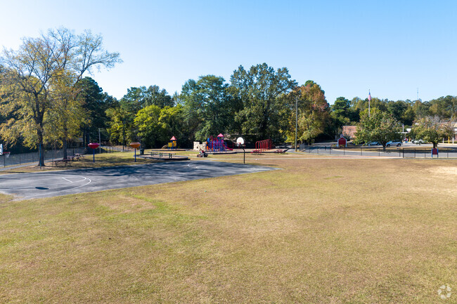 Snow Rogers Elementary School has a large playground area.