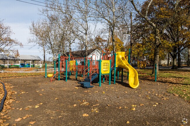 The Shoemakersville Park includes a covered stage, covered picnic pavilion, two baseball fields.